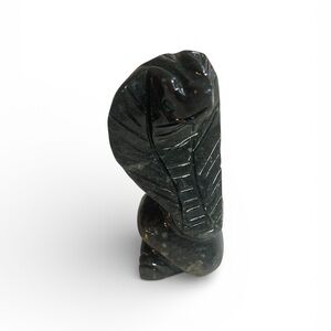 Soapstone cobra figurine crystal